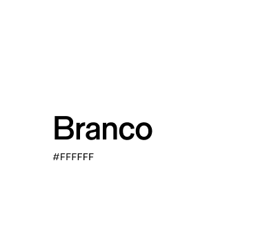 Cor Pantone Branco com código hexadecimal #FFFFFF