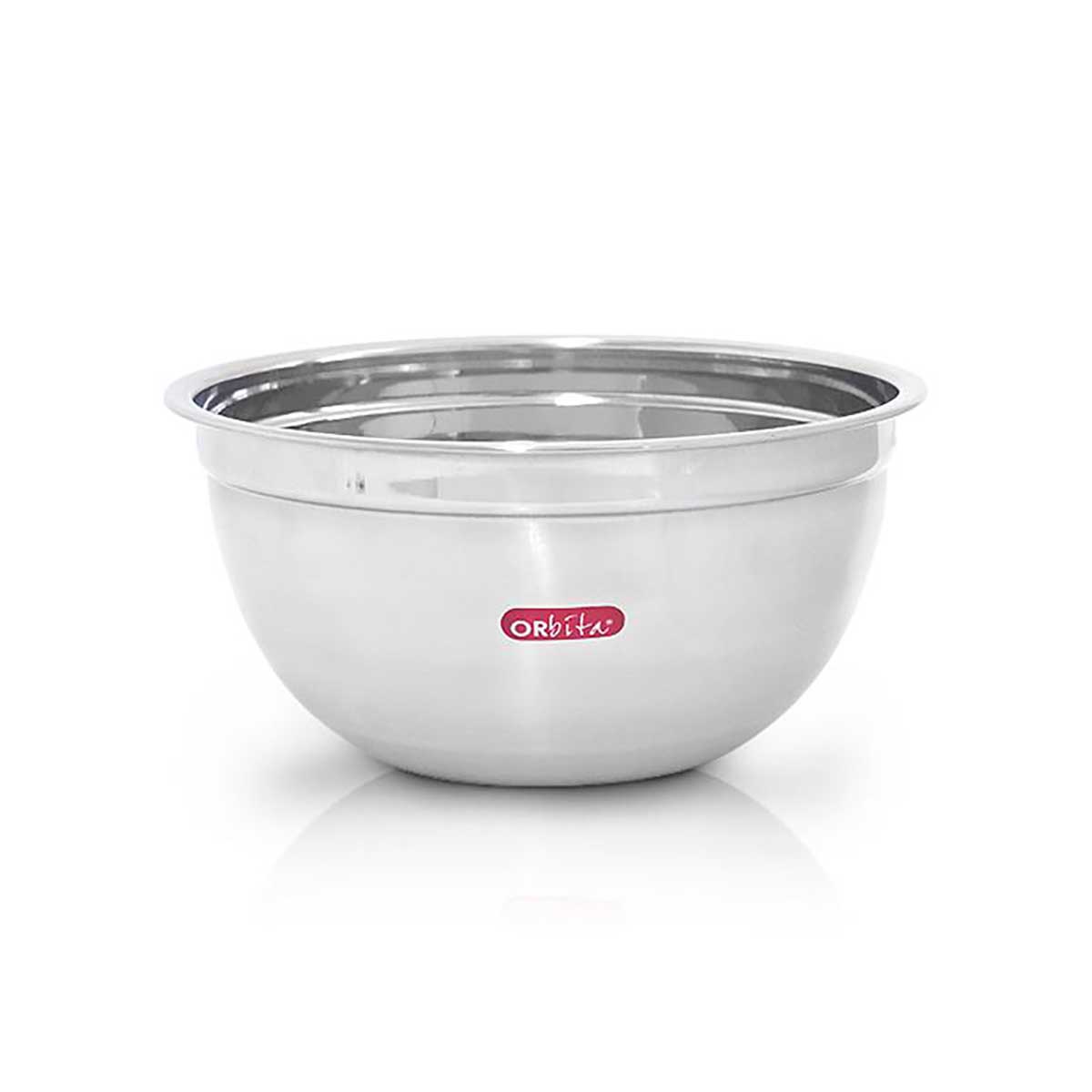 Taça misturadora em aço inoxidável com etiqueta Orbit