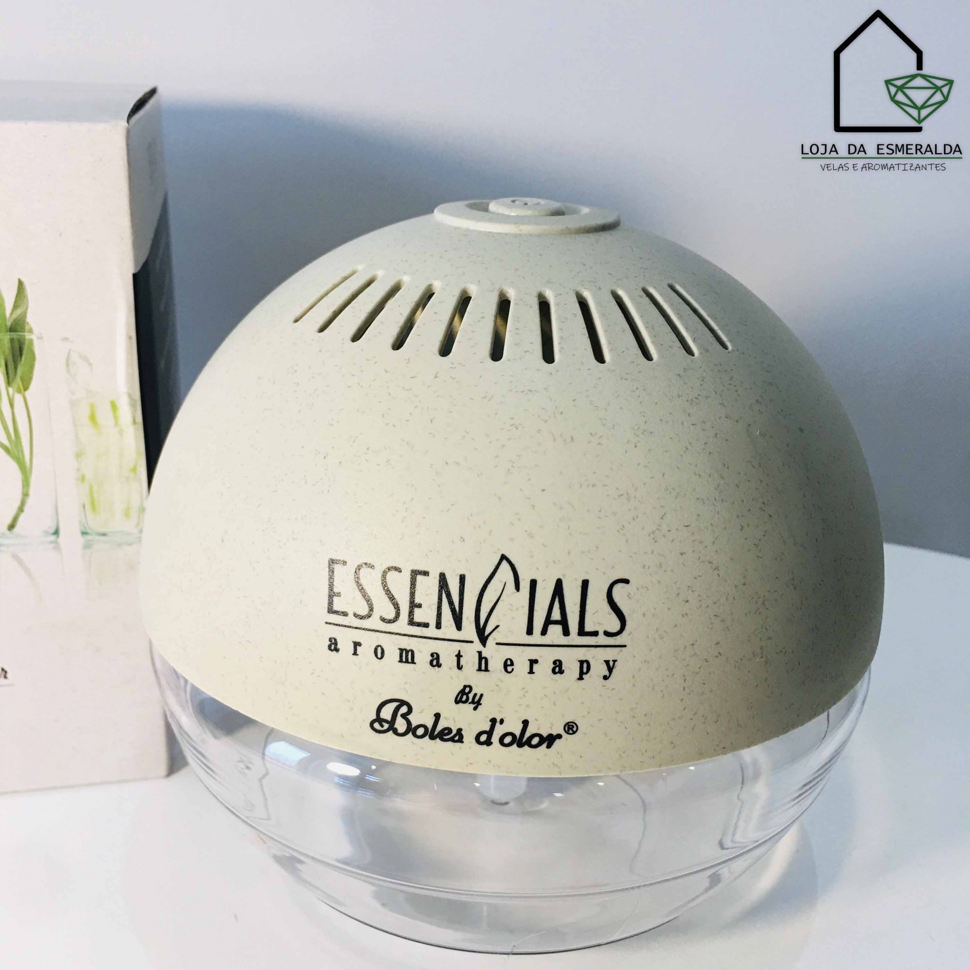 Difusor de aromaterapia ESSENTIALS by Boles d'olor plástico bege e transparente
