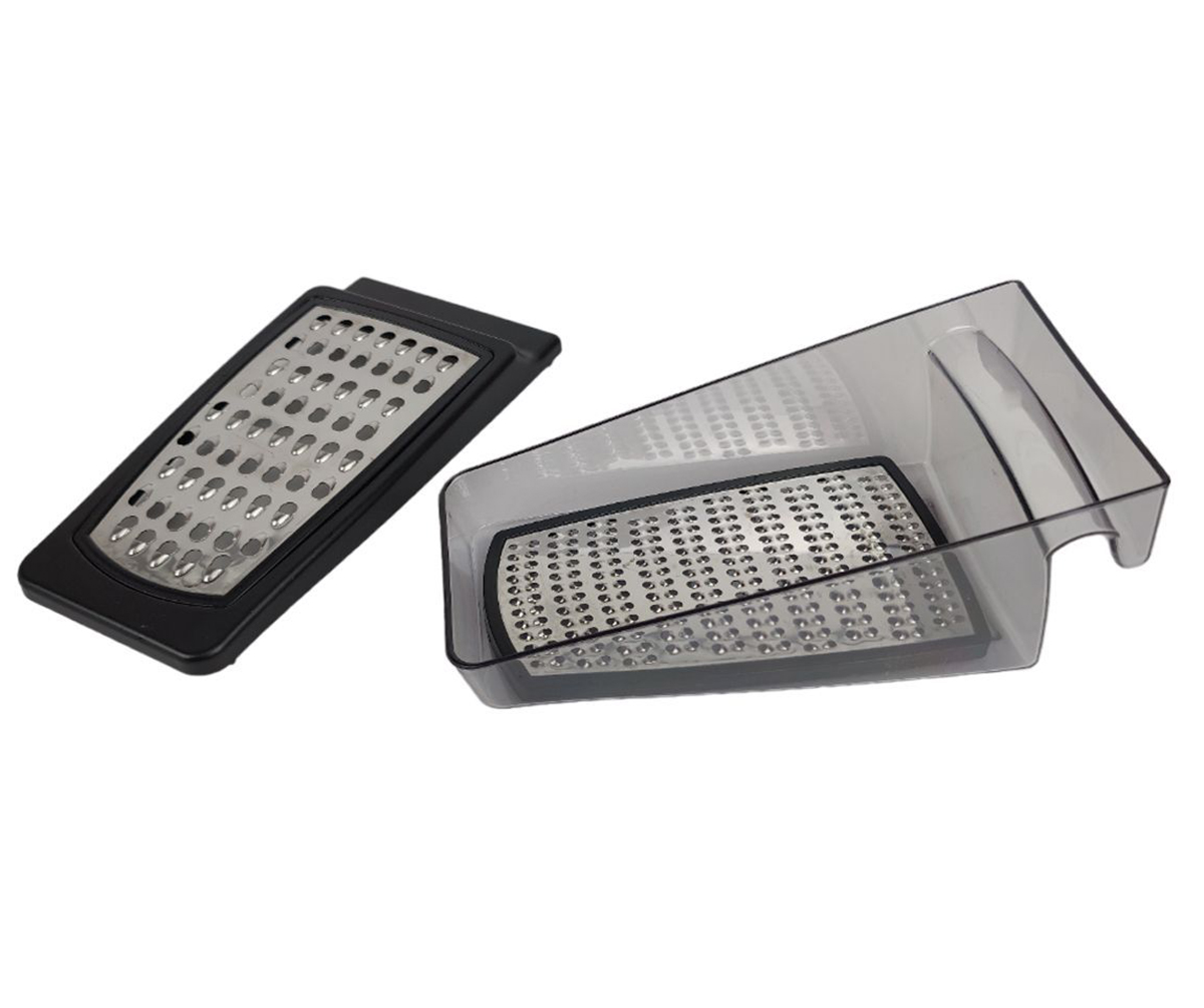 Ralador com recipiente transparente para recolha