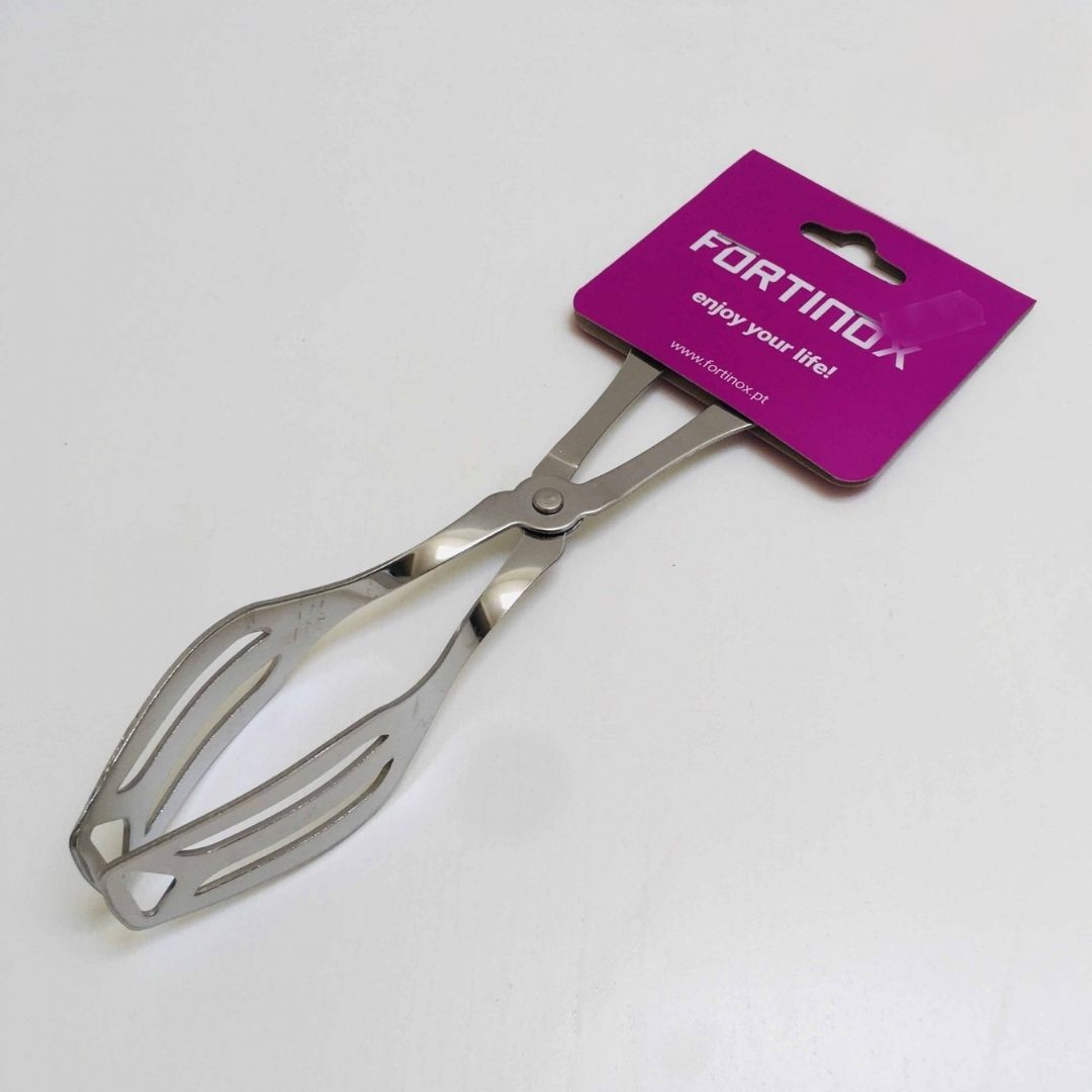 Pegador de cozinha em metal com etiqueta FORTINOX roxa