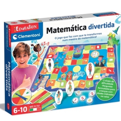 Jogo educativo Matemática divertida da Clementoni para crianças dos 6 aos 10 anos