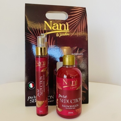 Conjunto Nani le jardin com spray e bagnodoccia pure SEDUCTION em saco decorativo