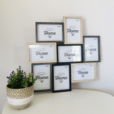 Conjunto de molduras decorativas com texto 