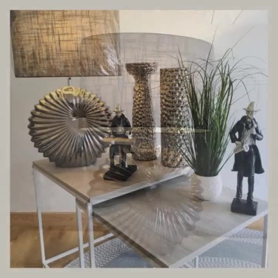 💡 Candeeiro Decorativo com Base em Cerâmica Texturada