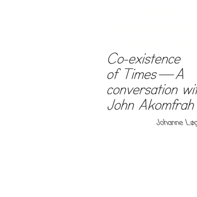Co-existence of Times — A conversation with John Akomfrah