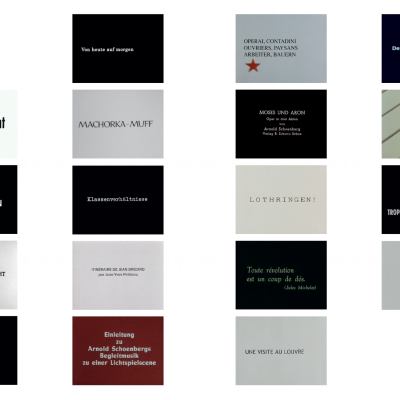 Tell It to the Stones Encounters with the Films of Danièle Huillet and Jean-Marie Straub