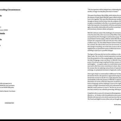 Pas de deux, The cinema of Anne-Marie Miéville Pas de deux, The cinema of Anne-Marie Miéville