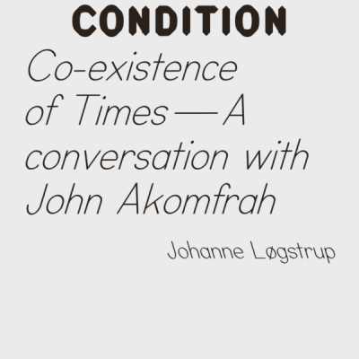 Co-existence of Times — A conversation with John Akomfrah