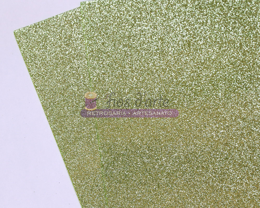 Folha Eva champanhe glitter (20x30cms) Folha de papel glitter dourado brilhante com logótipo RETROSARIA ARTESANATO