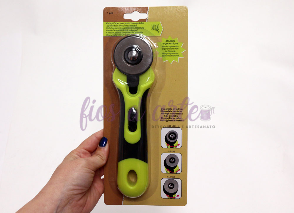 Cortador circular para tecido embalado em cartão