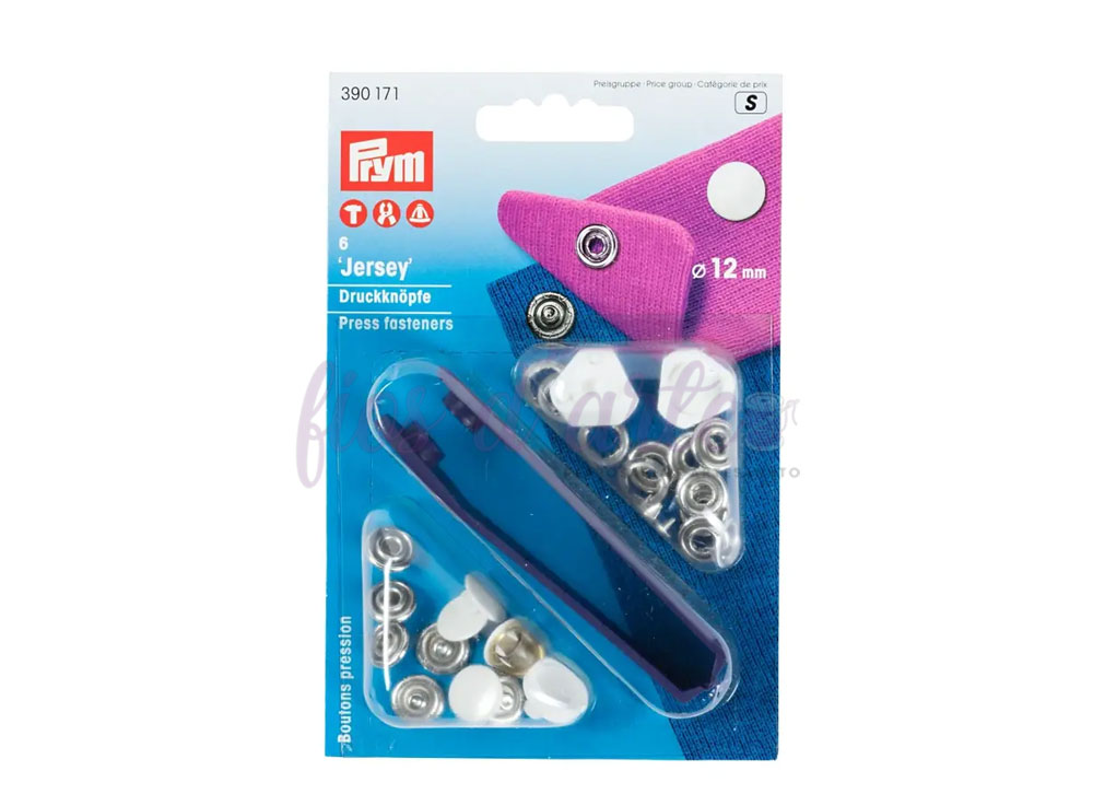 Conjunto de fechos de pressão Prym Jersey 12 mm