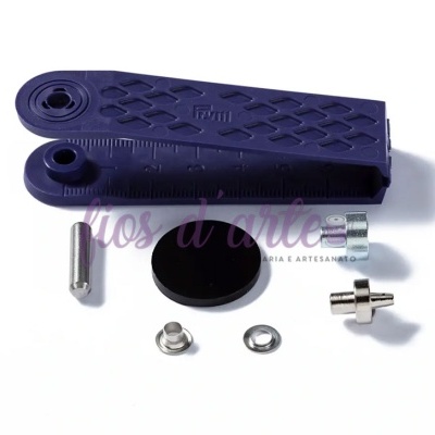 Conjunto de acessórios para meias com clip roxo e componentes metálicos