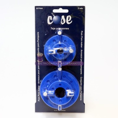 Dispositivos azuis para fechar sacos em embalagem azul