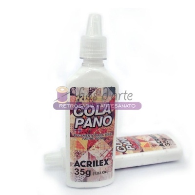 Embalagens de cola para pano Acrilex, 35g, com tampa bico dosadora