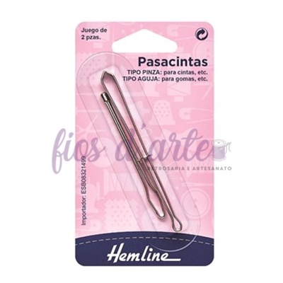 Embalagem rosa com pasacintas metálicas Hemline