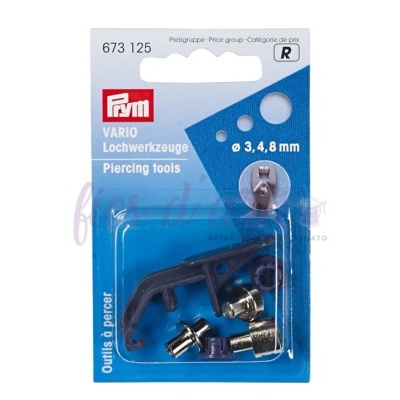 Ferramentas perfuradoras Prym Vario com embalagem azul