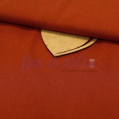 Tecido laranja com protetor de tecido amarelo claro