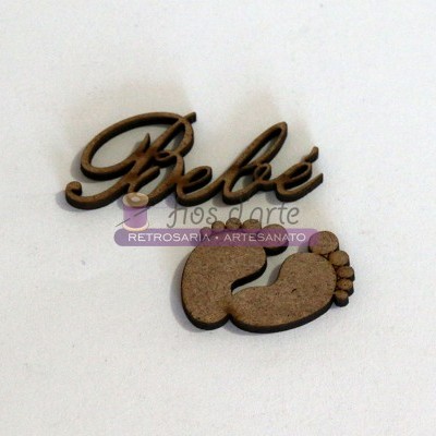 Decoração em madeira MDF com a palavra 