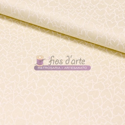 tecido bege claro com padrão geométrico e texto marca d'água