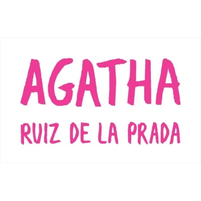 Logótipo AGATHA RUIZ DE LA PRADA em rosa sobre fundo branco