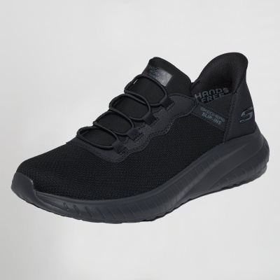 Ténis pretos SKECHERS Work Slip Resistant com design Slip-Ins