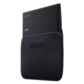 Computador portátil Acer preto com estojo protetor preto