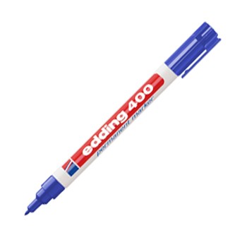 Marcador permanente Edding 400 azul