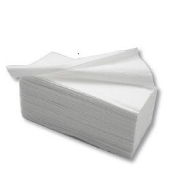 Pilhas de folhas de papel branco dobradas ao meio