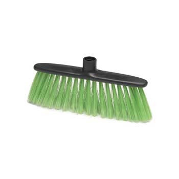 Vassoura de cabeça preta com cerdas verdes
