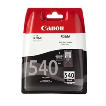 Cartucho de tinta Canon PIXMA 540 preto em embalagem vermelha e preta