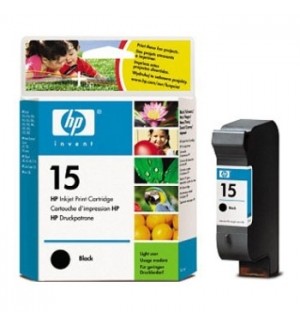 Cartucho tinta HP 15 preto com embalagem colorida
