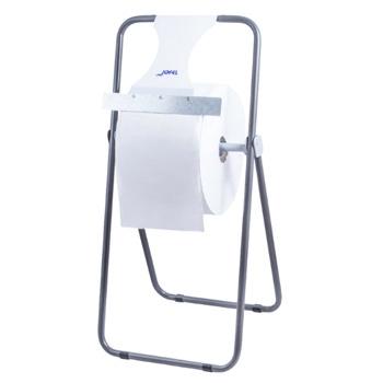 Suporte metálico para grande rolo de papel branco