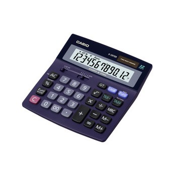 Calculadora Casio D-187ER roxa com ecrã digital