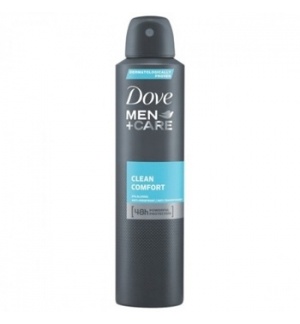 Desodorizante em spray Dove Men+Care Clean Comfort cinzento