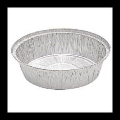 recipiente redondo descartável de alumínio