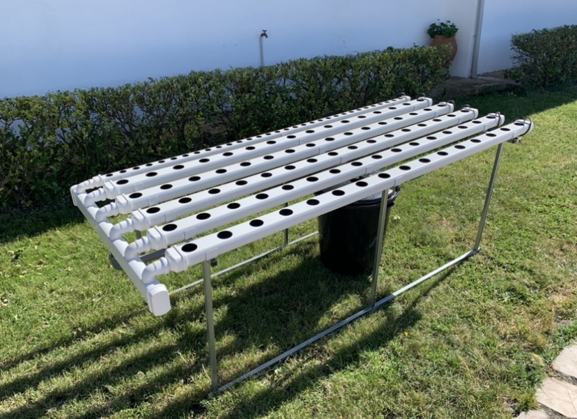 horta horizontal hidroponia