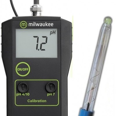 Medidor de pH digital Milwaukee MW100 Pro com eletrodo em vidro