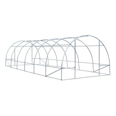 Estrutura metálica para estufa em formato de túnel