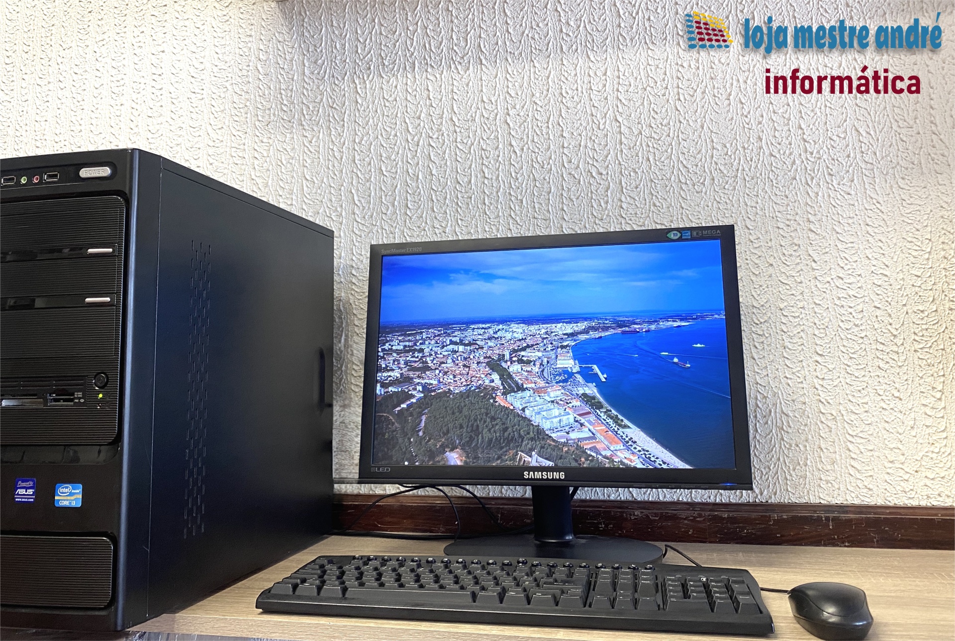 LMA B2 Computador de secretária com monitor Samsung e perifericos pretos