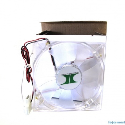 Ventoinha transparente para computador com cabo elétrico