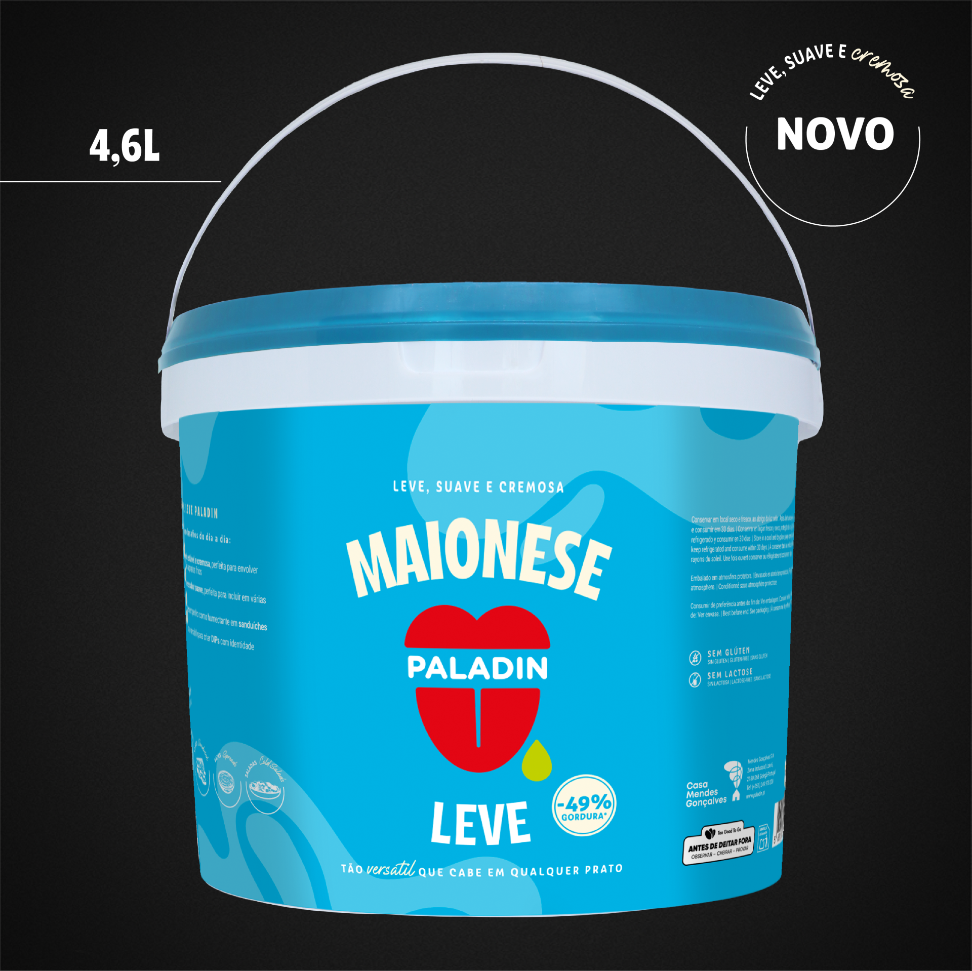 Maionese Leve Balde 4,6L Maionese Leve Balde 4,6L