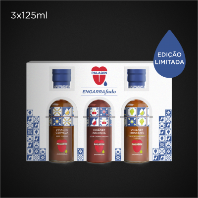 Pack de 3 Vinagres (Cerveja, Ginjinha e Moscatel)