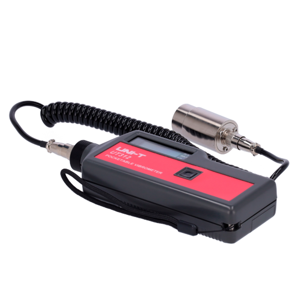 Medidor de Vibração UNI-T UT312 para Manutenção Preditiva Medidor portátil UNI-T UT372 com cabo espiral e sonda metálica