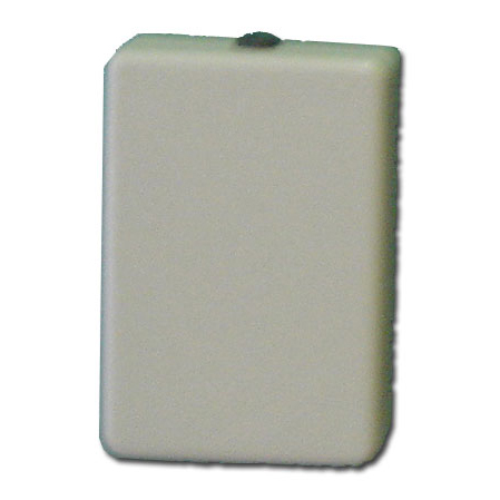 Detector de Tipo Lapa para Cofres | DEM-65 By Demes | Proteção Termovelocimétrica e Sísmica Dispositivo eletrónico branco retangular com botão escuro na parte superior