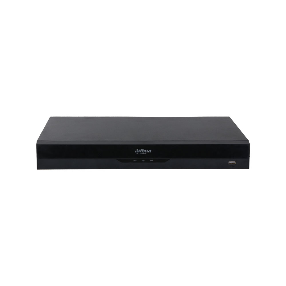 Dahua NVR2208-8P-I2 Gravador IP 8 Canais 12MP com 8 Portas PoE Gravador digital de vídeo preto Dahua Technology com LEDs e porta USB