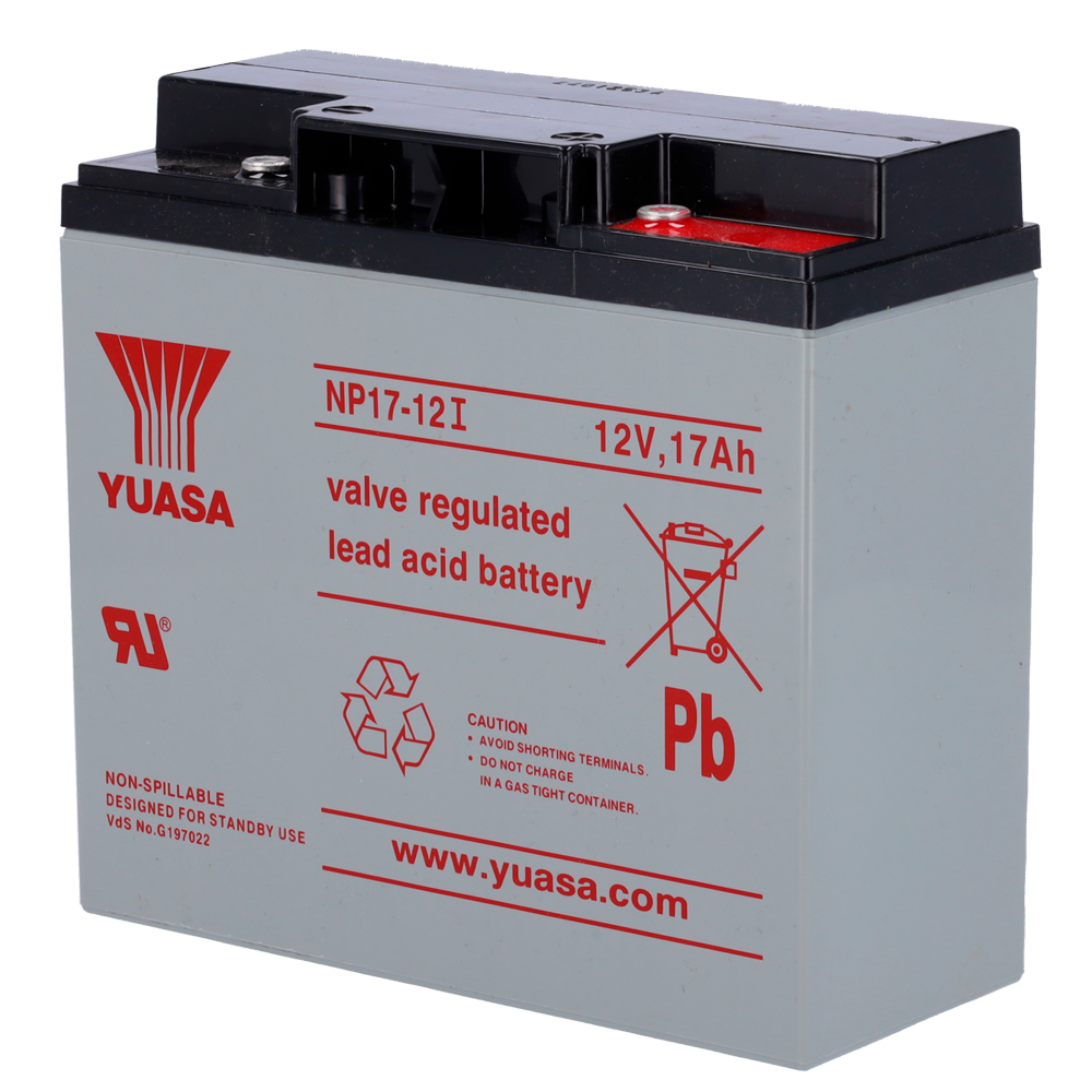 Bateria Yuasa NP17-12 12V 17Ah Chumbo-Ácido AGM para Sistemas de Segurança Bateria selada de chumbo ácido Yuasa 12V 17Ah