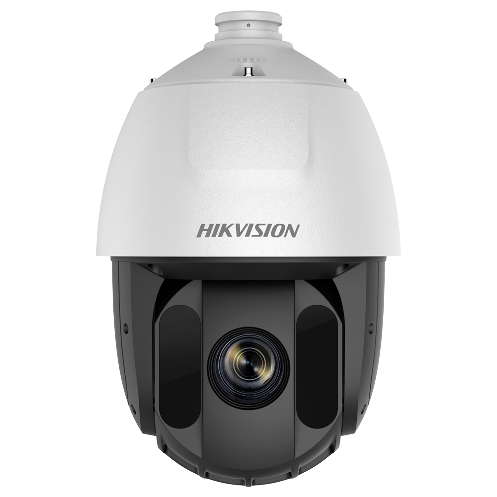 Câmara Dome Motorizada Hikvision PRO 2MP 25x Zoom IR 150m Câmara de segurança HIKVISION branca com lente preta