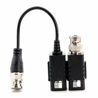 Balun Passivo Hikvision DS-1H18S/E(C) | Transmissão TVI sobre UTP Cat5e/Cat6 adaptadores de vídeo passivo com conectores BNC e cabo flexível
