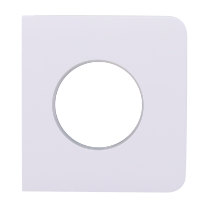 Suporte branco quadrado para alto-falante com buraco circular